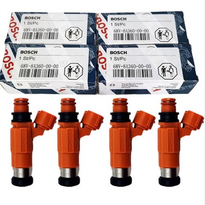 OEM SET of 4 Genuine Yamaha Fuel Injectors F115 HP Outboard 68V-8A360-00-00
