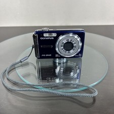 Olympus FE-340 Digital Camera 8MP 5x Zoom Blue Untested No Battery No SD Card