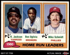1981 Topps #2 Mike Schmidt HR Leaders Yankees / Brewers / Phillies HOF 7 - NM