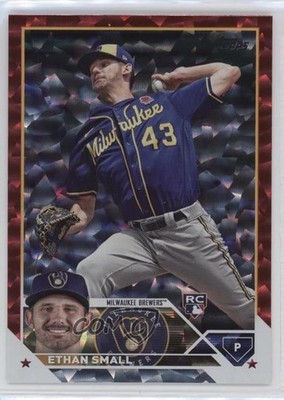 2023 Topps Series 1 Red Foil /199 Ethan Small #87 Rookie RC 15wb
