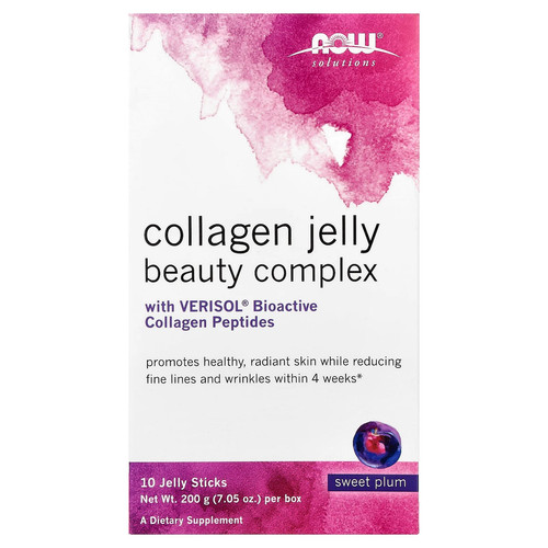 Solutions, Collagen Jelly Beauty Complex, Sweet Plum, 10 Jelly Sticks, 0.705 oz