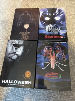 NECA Horror Figur x 4 ~ Jason, Freddy & Michael Myers