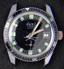 Essel Submarine Black Bezel & Dial Men