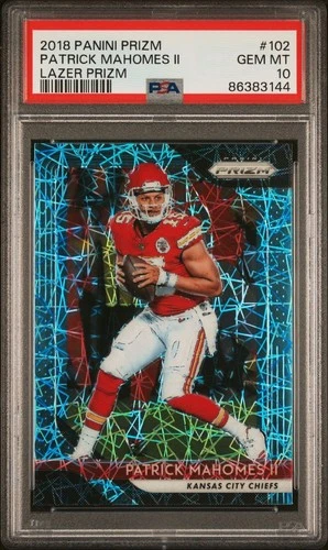 2018 Panini Prizm - Lazer Prizm #102 Patrick Mahomes PSA 10 GEM MT