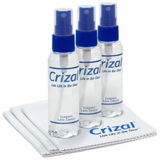Crizal Lens Cleaning Kit 3 Cloths 3 Solutions Designed Tested for AR-Coated