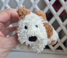 Jellycat Tiny Truffles Dog Puppy Mini Rare Retired Tiny Brown Cream Fluffy VGUC