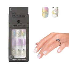 KISS imPRESS No Glue Mani Press On Nails, Bare But Better, 'Sweet Life', 