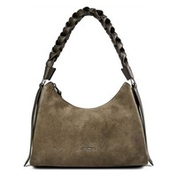 Coccinelle Boheme Schultertasche Leder 31Cm #COC-E1P6P130301 (Fango-Fango)