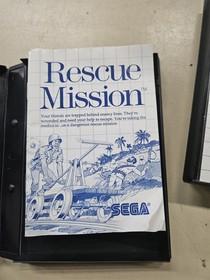 Rescue Mission Sega Master System Complete With Manual