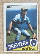 1985 Topps Robin Yount #340 Milwaukee Brewers