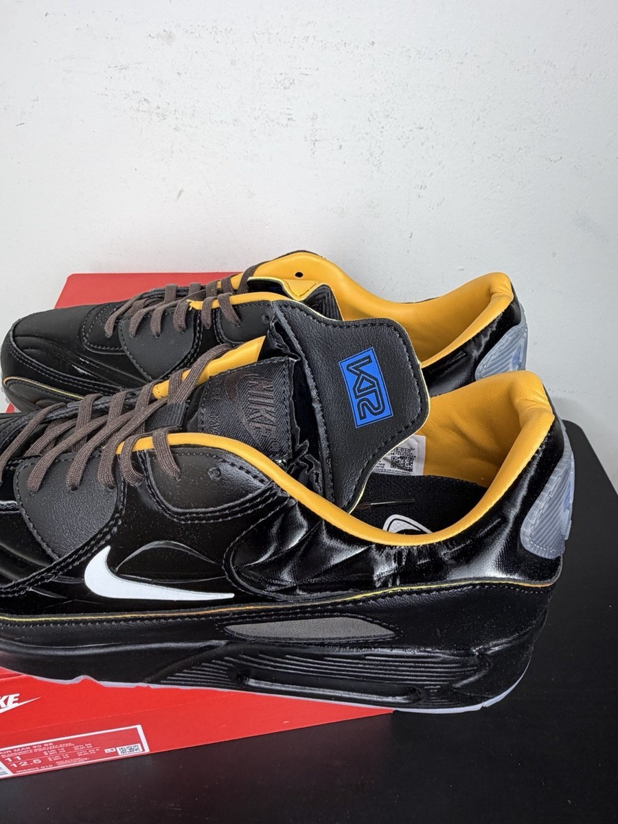 NIKE Air Max 90 “Mercurial” IR5903-010 Black Gold Leaf Pear White Sz 11 Soccer — product photo 8 of 16