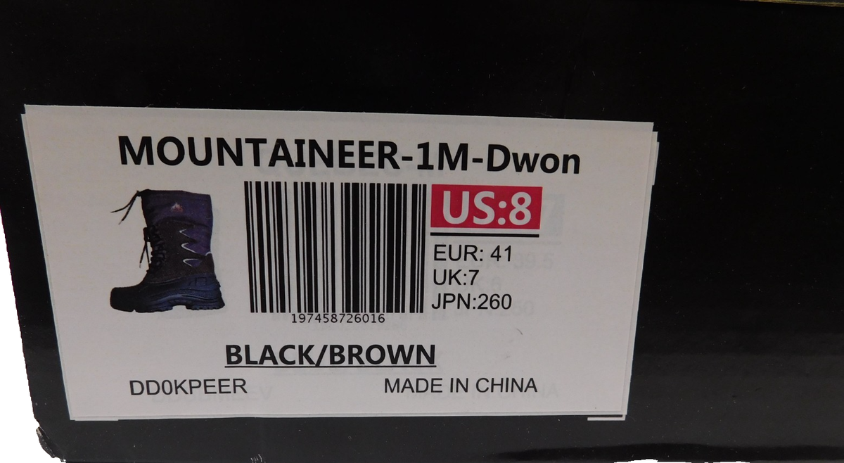 Nortiv 8‎ Mountaineer-1 Winter Snow Boots Brown Insulated Size 7 Nortiv 8 - Brandclub - NORTIV 8 Men main image 2