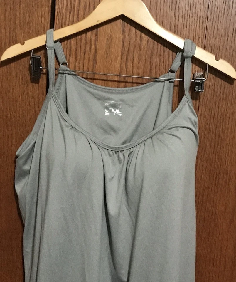 NUEVO SIN ETIQUETAS NUEVO 32 Degrees Cool Camiseta sin mangas para mujer Tazas incorporadas XXL Cami Calce relajado Gris Foto 3 de 4