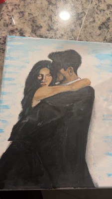 Together as one abstract+acrylic+paintings+on+canvas+hand+painted+original