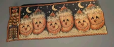 Vintage Pumpkin Table Runner 66 Inches Tapestry