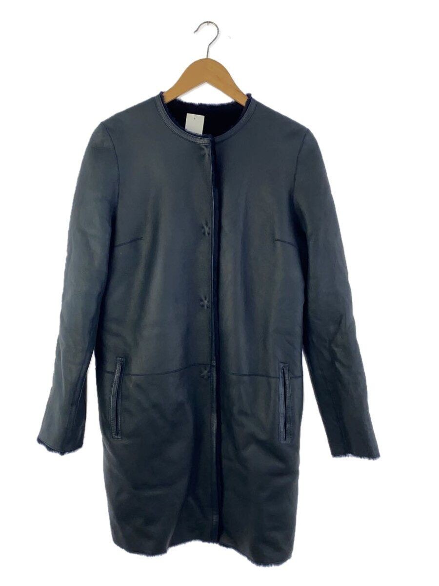 ALTRA YVES SALOMON ALTRO CAPPOTTO 38 PELLE NAVY