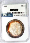 1883-P Better Date Gem BU ++ Glowing  Album Rainbow Toned Colors Morgan Dollar