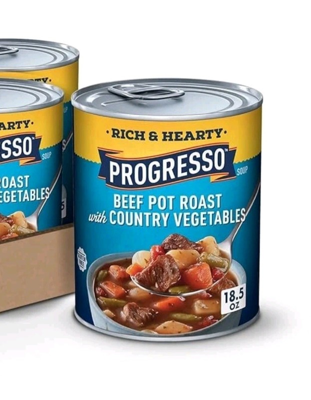 Progresso Rich & Hearty Beef Pot Roast Vegetables, 18.5oz 9 cans 