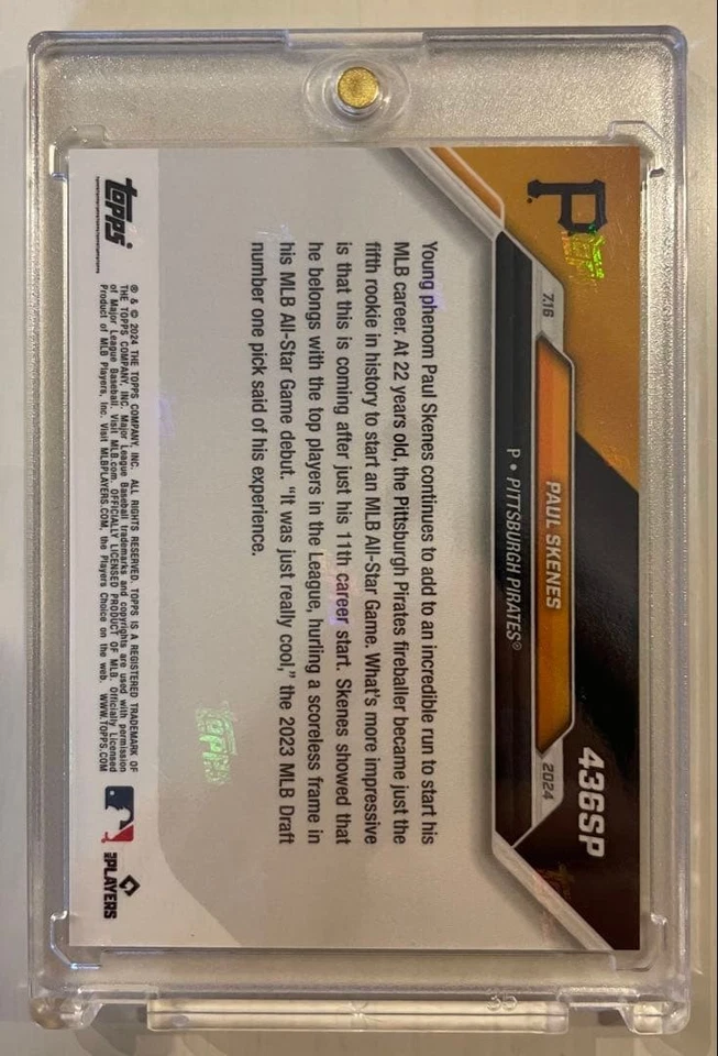 Topps Now Paul Skeens 436SP Parallel All Star - Image 2 of 2