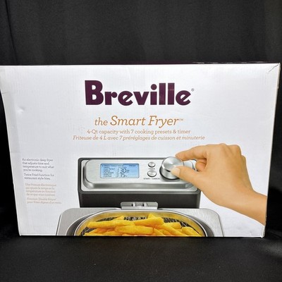 Breville Smart Fryer 4 Quart Brushed Stainless Steel NEW in Box
