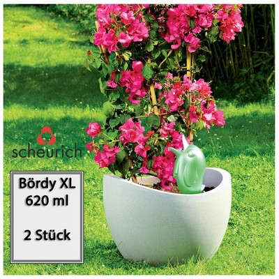 Scheurich Bewässerungssystem Bördy XL 2x Grün 620ml Füllmenge Wasserspender