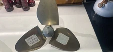 PYI Max-Prop 3 bladed feathering boat propeller, 1-3/8” shaft, 9-3/8” blade