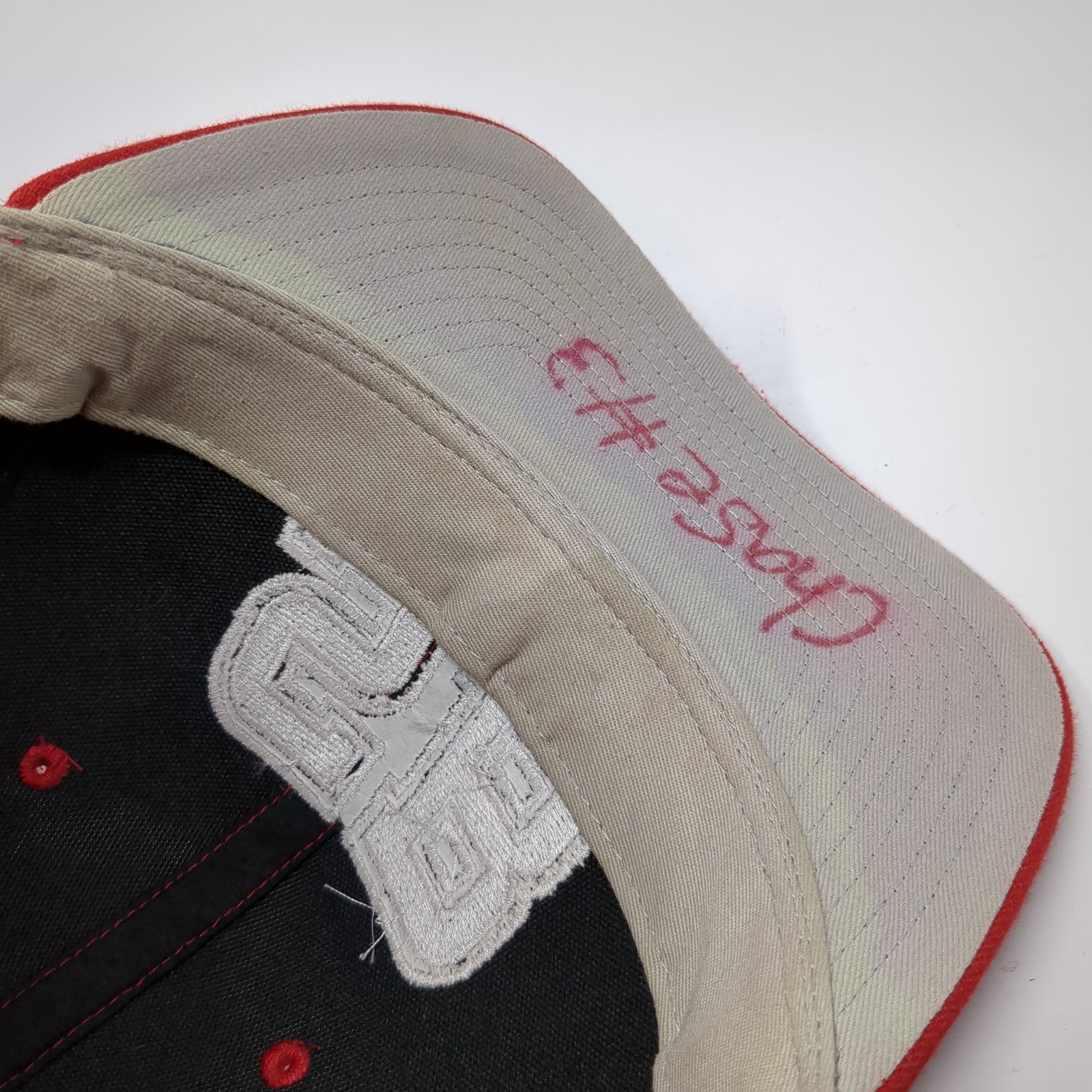 SB Strapback Hat Red Large Solid Adjustable Embro… - image 8