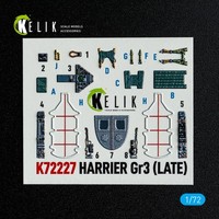 Kelik K72227 - 1:72 Harrier Gr3 (Late)- Interior 3D Decals For Italeri Kit - Neu