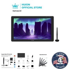 HUION Kamvas 22 21.5" Pen Display Monitor - IPS, 1920x1080, Battery-Free Pen