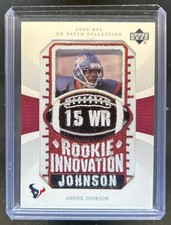 2003 Upper Deck Patch Andre Johnson Rookie RC #136 Texans