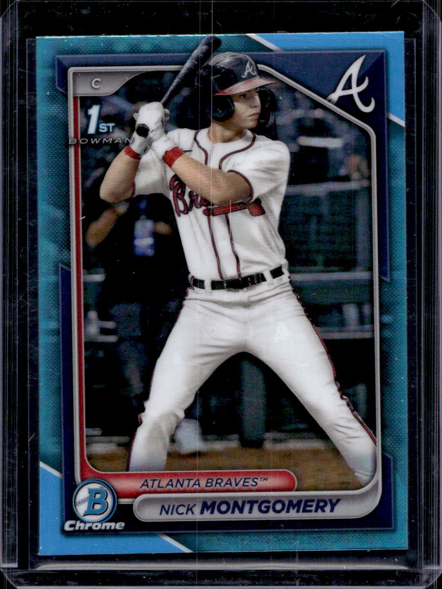 Nick Montgomery 2024 Bowman Draft Chrome #BDC-129 Sky Blue Refractor