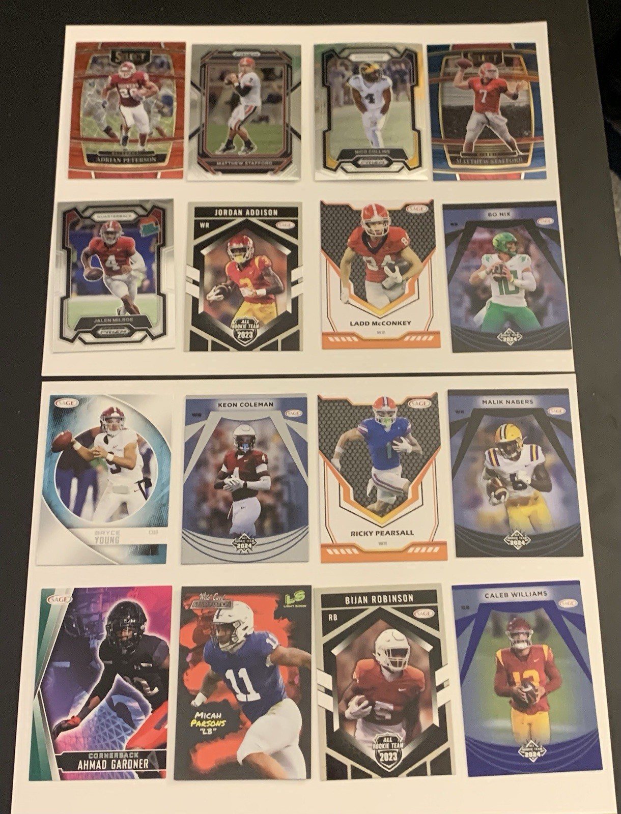 College Football 16 card lot! Mint!