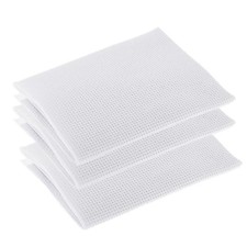 3 Pieces White 14 Count Stitch Cloth Fabric / Canvas