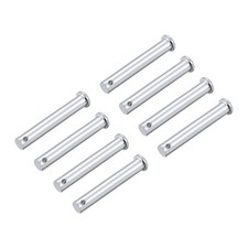 Singolo Foro Spinotto 10 X 65mm Piatto Testa zincatura Solido Acciaio legame 8PZ