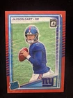2025 Panini Donruss - Rated Rookie Jaxson Dart #400 Optic Preview Red Wave Prizm