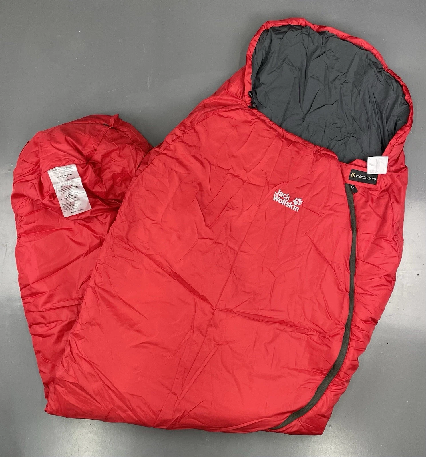 JACK WOLFSKIN SMOOZIP +3 WOMENS SLEEPING BAG RED *NEW* UNUSED BNWT