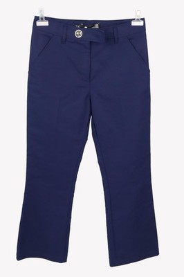 Love Moschino Damen Hose Gr. 36 (IT 40) Blau Baumwolle Stoffhose Pants