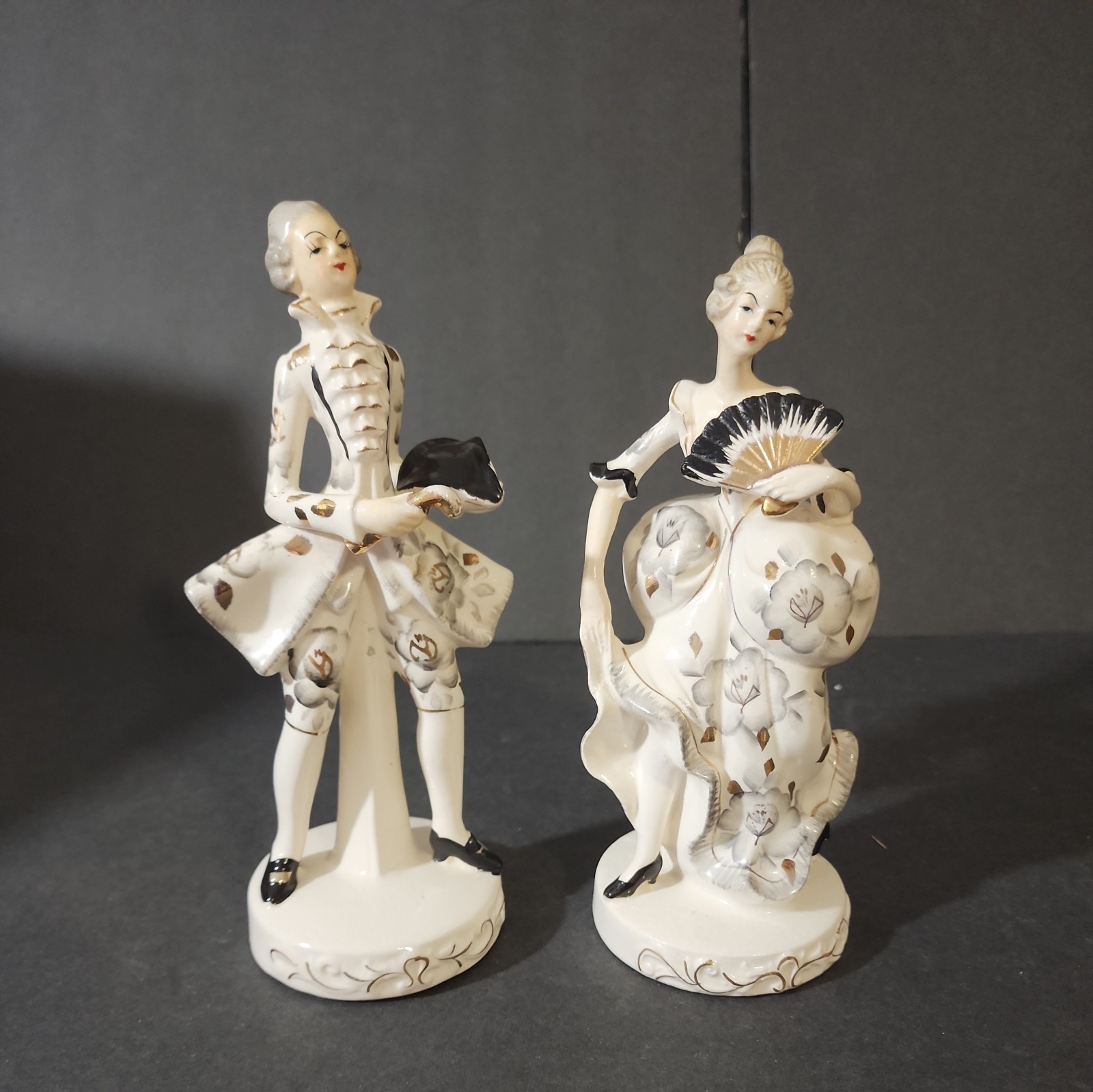 Woman and Man Figurines 8x3 made in Japan