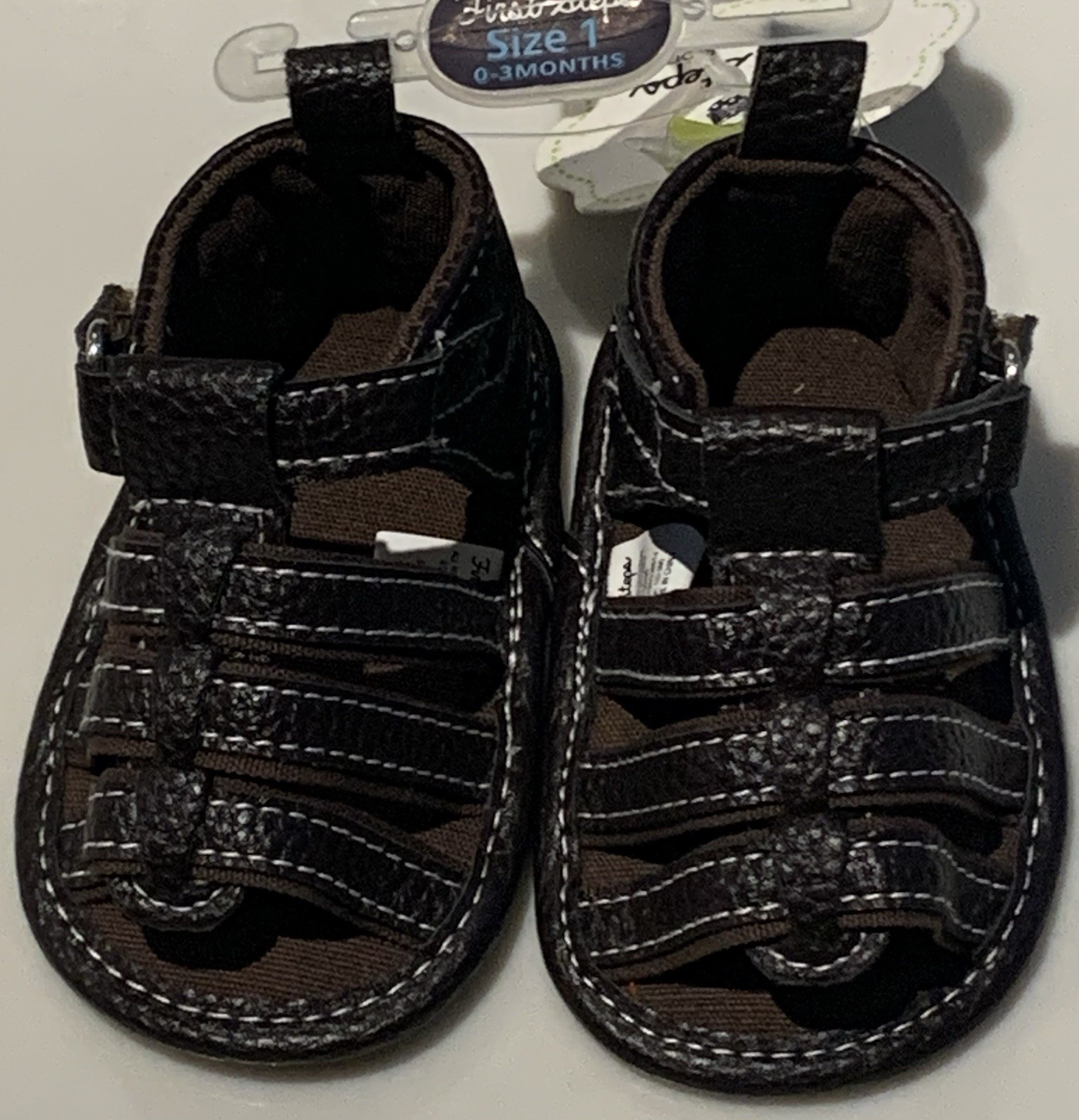 Pre-walk Sandals Faux Leather Brown Nb 0-3m