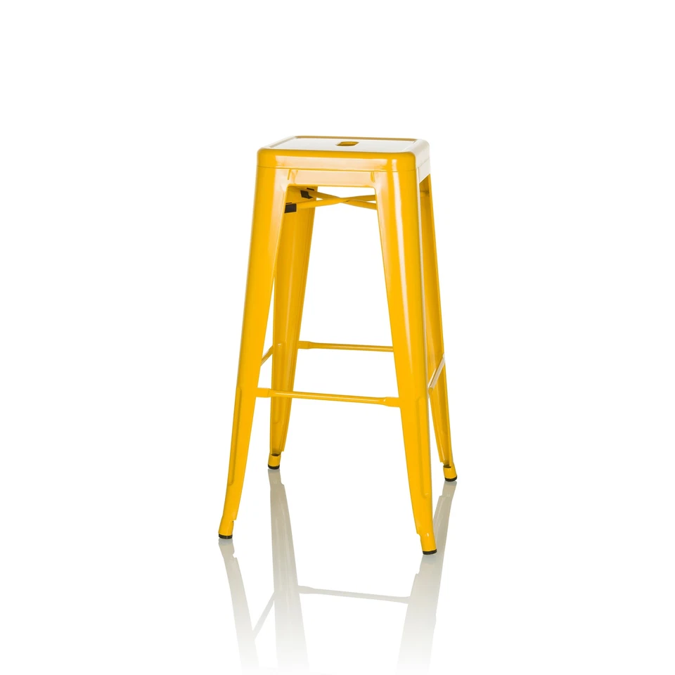 Barhocker Tresenhocker Hocker Barstuhl Metall Industrial hoch stabil Bar Küche - Bild 3 von 4