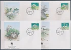 XE60195 Singapore 1993 egret animals birds FDC's used