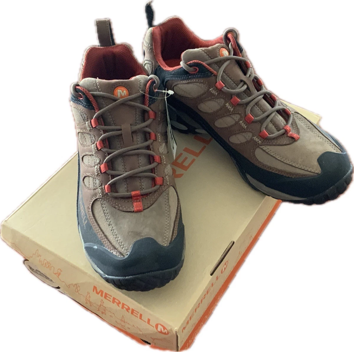 MERRELL Refuge Core Brindle Black Mid Performance Waterproof Boots Men\'s 14 Hike Merrell Men main image 3