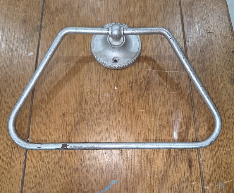 French Towel Holder For Wall , Dish Towel , Vintage 1930sish