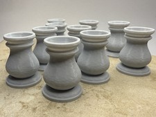 10 Gray Marble Displays For 5/8 to 1 Marbles - Lot 7559