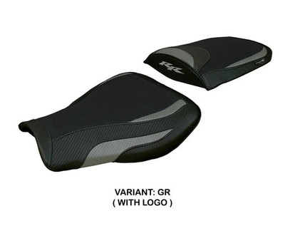 Sattelbezug Sitzbezug Huelva Grau + logo Tpz komp HONDA CBR 600 RR 2007 2026