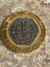 Reale Geocoin Unactivated Doubloon Mel Fisher's Find of the 1622-1 of 3 coin set