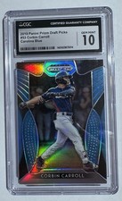CGC 10 - Corbin Carrol Rookie RC  - 2019 Panini Prizm DP - Carolina Blue #53 /30