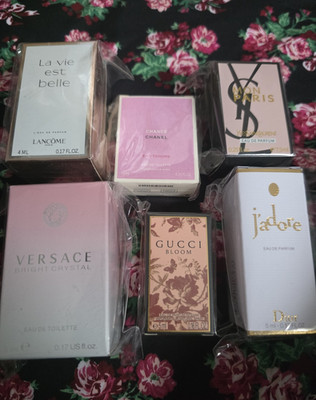 Lancôme CHANEL YSL Versace Gucci Dior Collectible Perfume Miniatures Lot