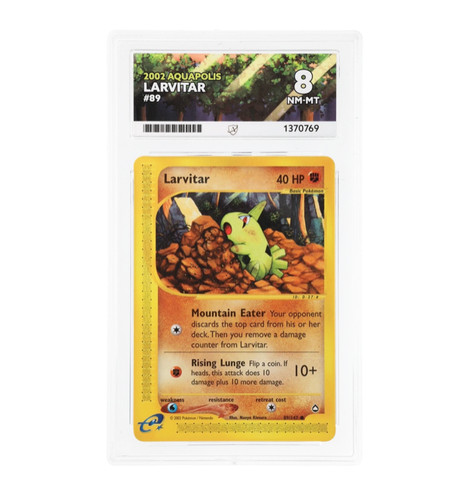 Larvitar graded ACE 8 for sale on eBay