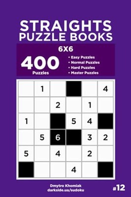 Straights Puzzle Books-400 Easy to Master Puzzles 6x6 ( -  NEW Dart Veider, Dm 2